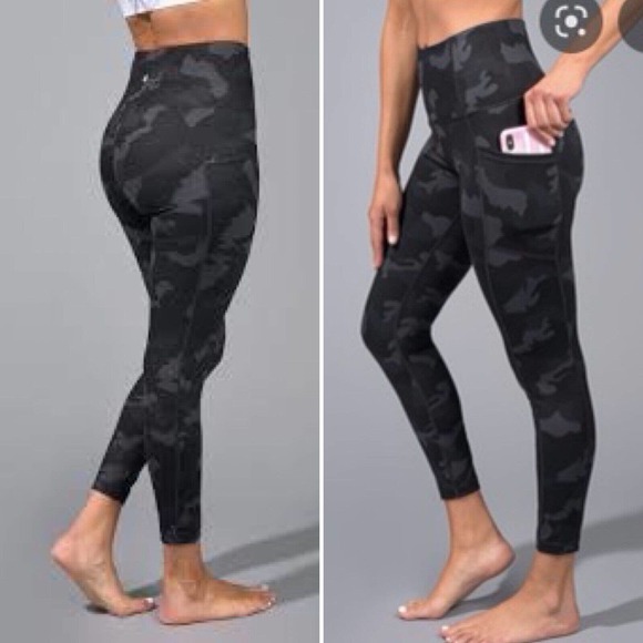 Yogalicious Lux Camo High Waisted Side Pocket Leggings